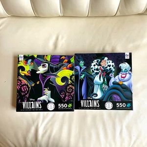 Lot of 2 Disney Villains Ursula Maleficent Cruella de Vil